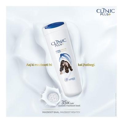 Clinic Plus Strong & Long Anti-Dandruff Shampoo 340 ml - Shampoos