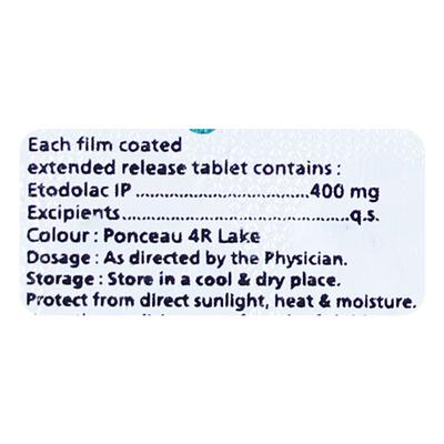 ETOTAG ER 400mg Tablet 10's - Arthritis-Non