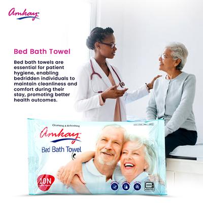 Amkay Bed Bath Towel 10's - Tissues & Wipes