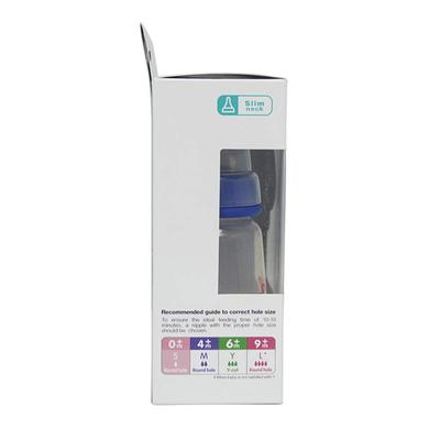 Pigeon Peristaltic Nursing Bottle Twin Pack Kpp Nipple - Blue & White (S) 120 ml - Feeding & Nursing