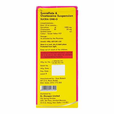 SUCRA ONE O Suspension 100ml - Ulcer/Reflux/Flatulence-Aaa