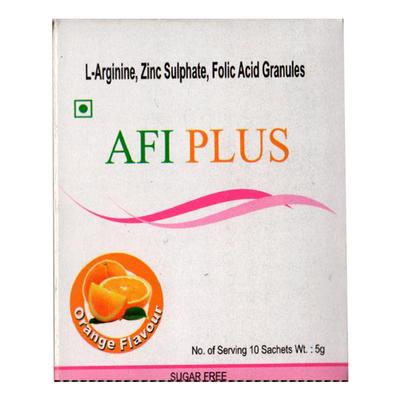 AFI PLUS Sugar Free Orange Flavour Sachet 5gm - Supplements-Vam