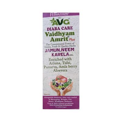 AVG Diaba Care Vaidyam Amrit Plus Juice 1000 ml - Ayurvedic Juices