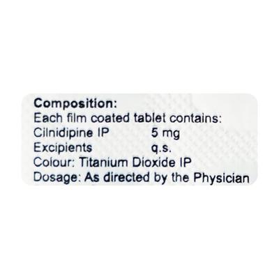 CILICAD 5 Tablet 10's - Hypertension-Cal