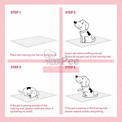 PupPee Pet Training Pads (M) (60 x 45 cm) (Pack of 2 x 25's) 1's - Pet Grooming