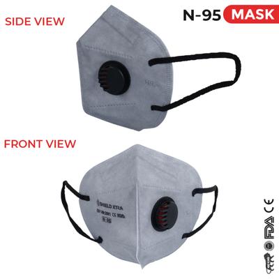 Shield Xtra N95 Anti Pollution Face Mask with Valve - Ear Loop 20's - Face Mask