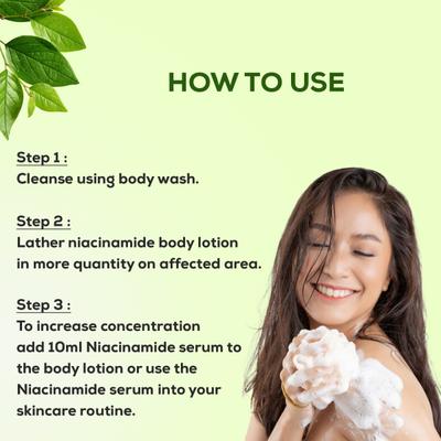 CGG Cosmetics 2% Niacinamide Serum in Body Wash 200 ml - Shower Gels & Body Wash