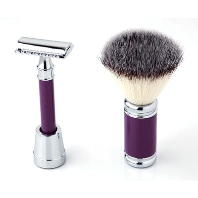Pearl Razor & Brush Set - Purple - Shavers