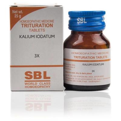 SBL Kalium Iodatum 3X Tablet 25 gm - Bio-Chemic