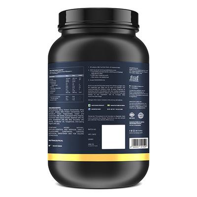 Nutrabay Gold Mega Mass Gainer Powder - Vanilla Ice Cream 1 kg - Weight Gain