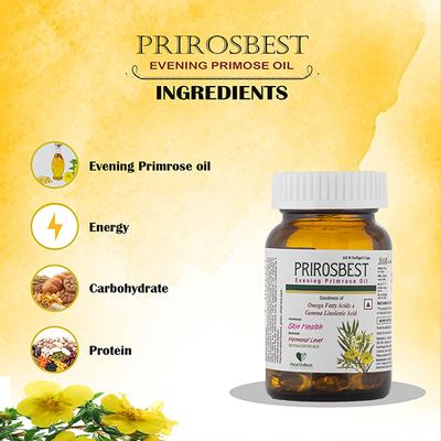 HealthBest Prirosbest Evening Primerose Oil Softgel Capsule 60's - Multi-Vitamins