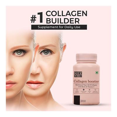SheNeed Collagen Booster Capsule (Packs of 2 x 60's) - Hair & Skin