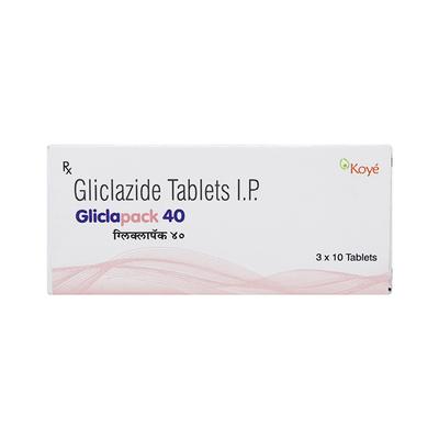 Gliclapack 40mg Tablet 10'S - Diabetes-Ant