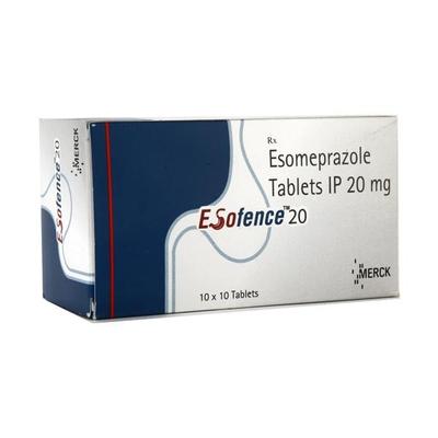 Esofence 20mg Tablet 10'S - Ulcer/Reflux/Flatulence-Aaa