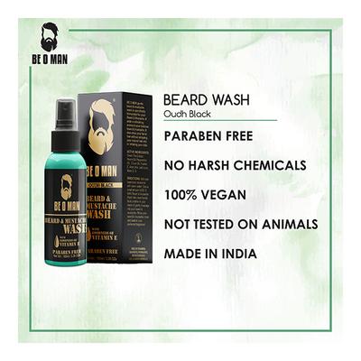 Be O Man Beard & Mustache Foam Wash - Oudh Black 100 ml - Beard Wash