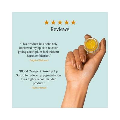 Juicy Chemistry Blood Orange & Rosehip Lip Scrub for Pigmented 10.0 gm - Lip Scrubs