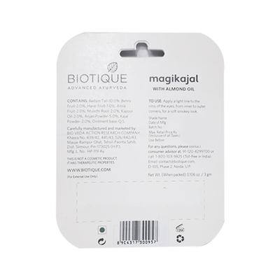 Biotique Magikajal Eye Kajal - Almond Oil 3 gm - Kajal & Kohls