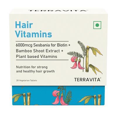 Terravita Hair Vitamins Veg Tablet 28's - Hair & Skin