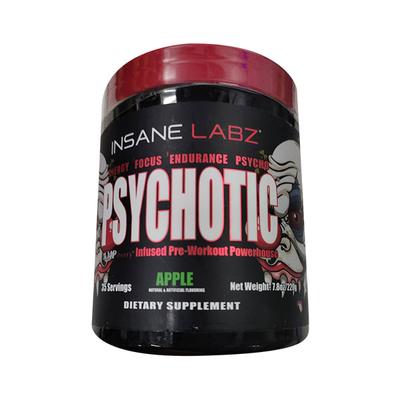 Insane Labz Psychotic Pre Workout Powder - Apple (35 Servings) 220 gm - Workout Essentials