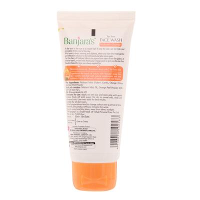 Banjaras Tan Free Face Wash - Multani + Orange 50 ml - Face Wash & Cleansers