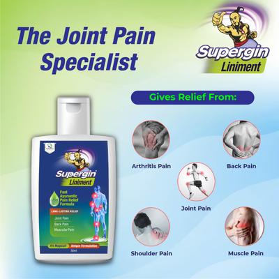 Medopharm Supergin Ayurvedic Pain Relief Liniment 50 ml - Pain Relief Oil