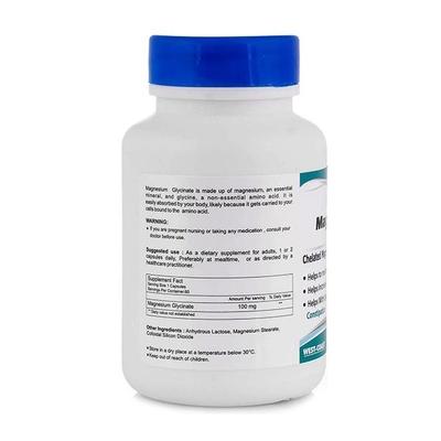 HealthVit Magnesium Glycinate 100 mg Capsule 60's - Calcium And Minerals