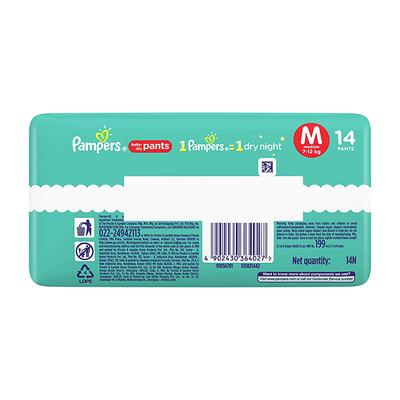 Pampers Baby-Dry Pants (M) 14's - Diapers & Wipes
