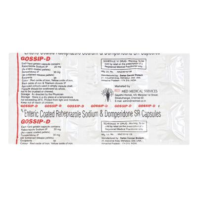 GOSSIP D Capsule 10's - Ulcer/Reflux/Flatulence-Aaa