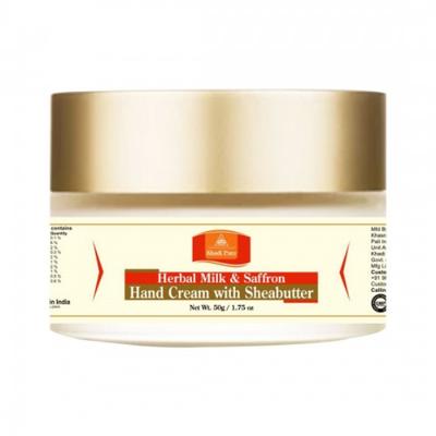 Khadi Pure Herbal Hand Cream with Sheabutter - Milk & Saffron 50 gm - Hand Creams