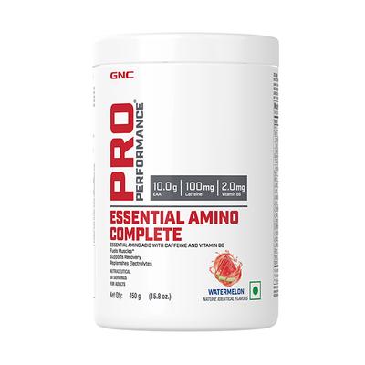 GNC Pro Performance Essential Amino Complete Powder - Watermelon 450 gm - Amino Acids