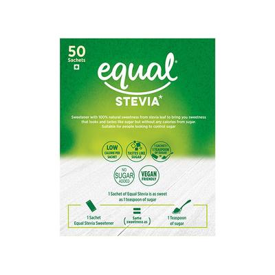 Equal Stevia Natural Sweetener Sachet 50's - Sweeteners