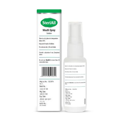 West Coast SteriAll Enzyme Based Mouth Spray 30 ml - Mouth Refreshners
