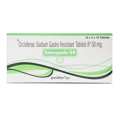 EMERGESIC 50mg Tablet 10's - Pain relief-Nsa