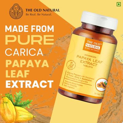 The Old Natural Advanced Papaya Leaf Extract Veg Tablet 30's - Vital Health