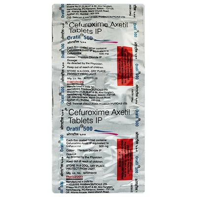 Oratil 500mg Tablet 6'S - Bacterial Infections-Cep