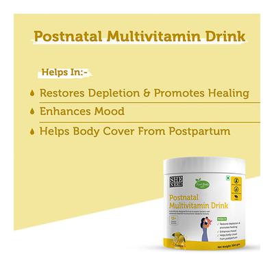 She Need Plant Based Postnatal Multivitamin Drink - Lemon Flavour 300 gm - Multi-Vitamins