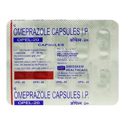 OPEL 20 Capsule 10's - Ulcer/Reflux/Flatulence-Aaa
