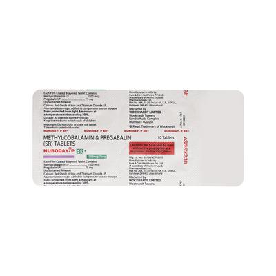 NURODAY P SR + Tablet 10's - Neuropathic Pain-Dru