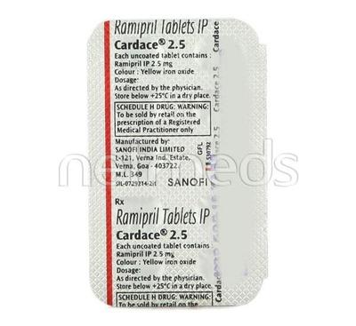 Cardace 2.5mg Tablet 10'S - Hypertension-ACE