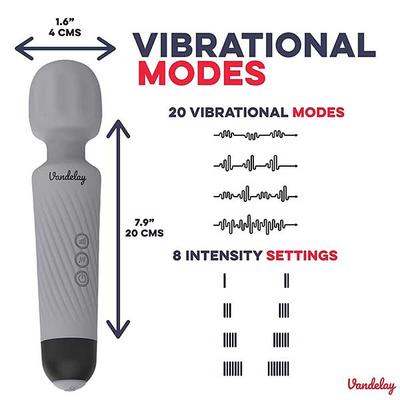 Vandelay Magic Mate Body Massager - Smoky Black - Massagers
