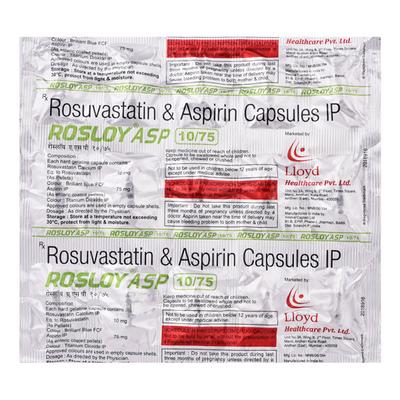 ROSLOY ASP 10/75 Capsule 15's - High Cholesterol-Dys