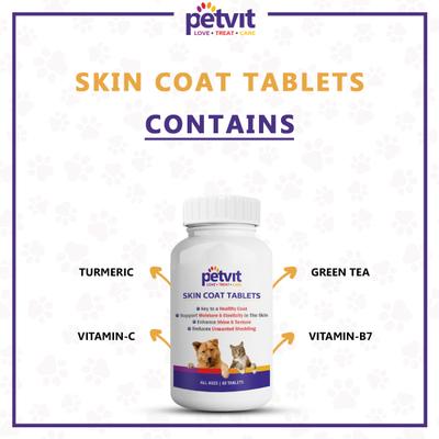 Petvit Skin Coat Tablets 60's - Petfood