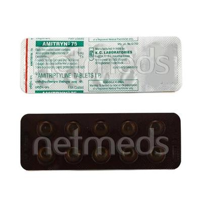 Amitryn 75mg Tablet 10'S - Depression-Ant