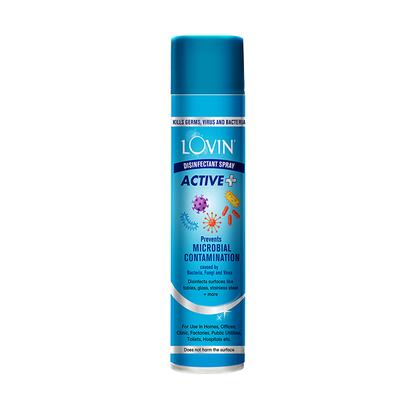 Lovin Disinfectant Spray Active+ 40 gm - Others