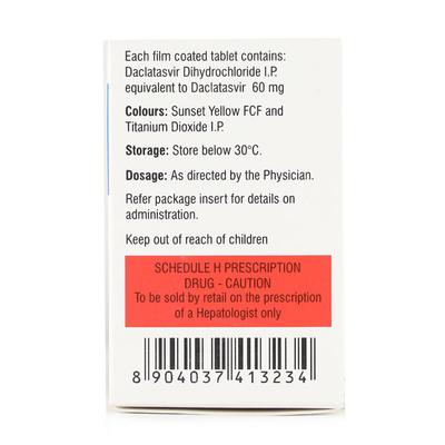 Natdac 60mg Tablet 28'S - Liver Disease