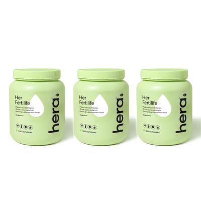 Hera Her Fertilife Health Supplement Powder - Orange flavour (Pack of 3 X 300 gm) 1's - Multi-Vitamins