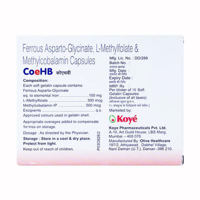 COEHB Capsule 15's - Supplements-Vam