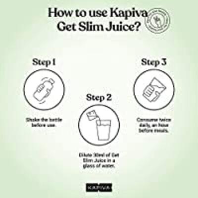 Kapiva Get Slim Juice 1 Litre + BP Care Juice 1 litre - Ayurvedic Juices