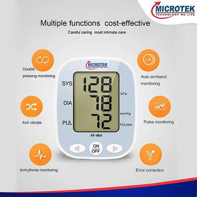 Microtek Automatic Upper Arm Blood Pressure Monitor (KF - 65A) - Blood Pressure Monitors