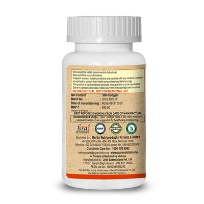 Pure Nutrition Cod Liver Oil Softgel Capsule 90's - Omega Fish Oil Fatty Acids